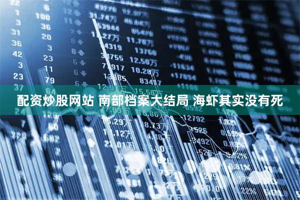 配资炒股网站 南部档案大结局 海虾其实没有死